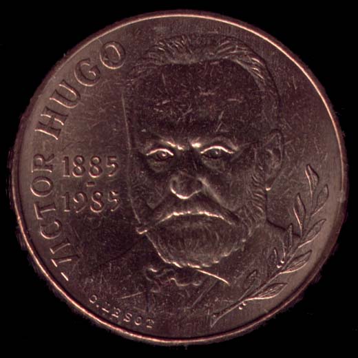 Pice de 10 Francs franais type Victor Hugo avers