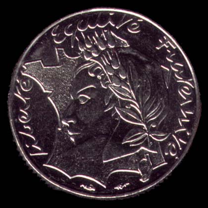 Pice de 10 Francs franais type Rpublique avers