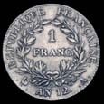 1 franc Bonaparte Premier Consul revers