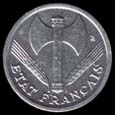 Monedas en francos franceses de l'Estado Francs