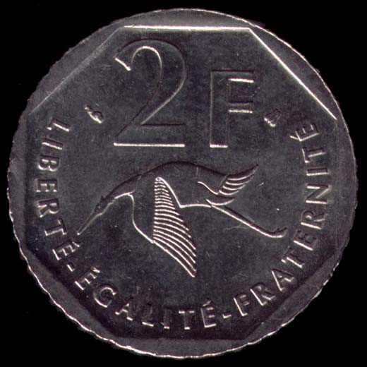 Pice de 2 Francs franais type Georges Guynemer revers
