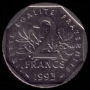 2 francs Semeuse nickel revers