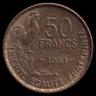 Moedas de 50 Francos