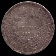 5 francs 1874