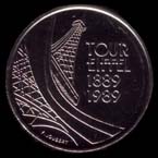 5 francs 1989 Tour Eiffel revers