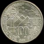 100 francs 1985 mile Zola revers