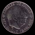 1 franc Charles de Gaulle avers