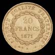 20 francs Type Gnie de la Troisime Rpublique revers