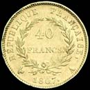 coins of 40 francs