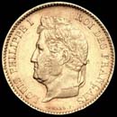 40 francs Louis Philippe I Type Domard tte laure avers