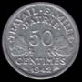 50 centimes Francisque lourde revers