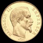 50 francs Napolon III tte nue avers