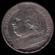 5 francs Louis XVIII buste habill avers