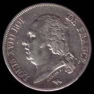 5 francs 1824